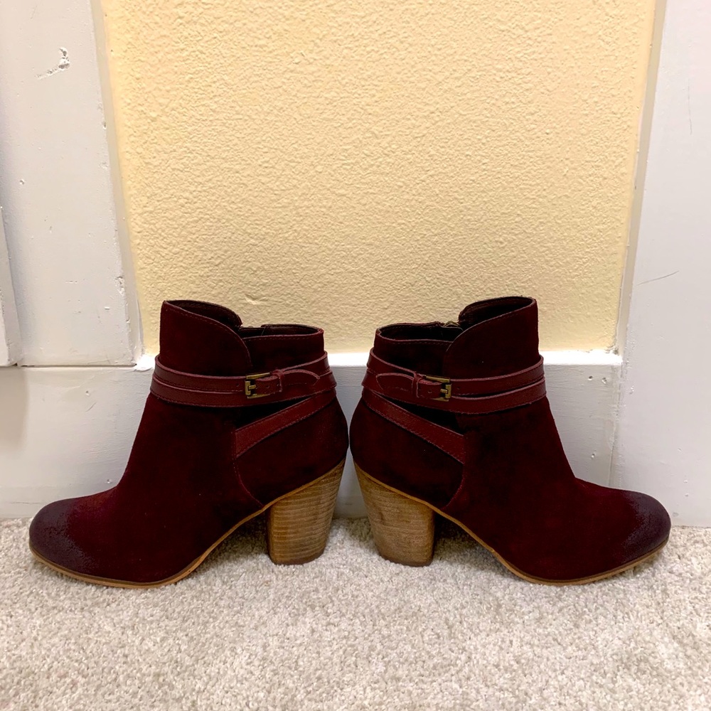 BP Leather and Suede Booties